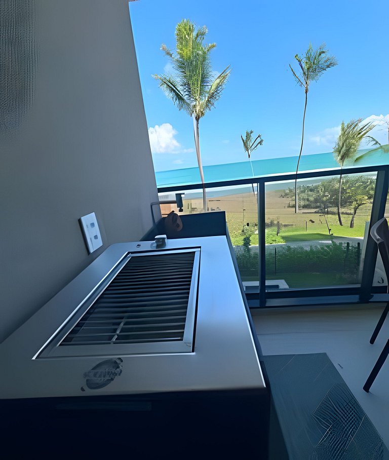 Apartamento beira-mar /resort pé na areia