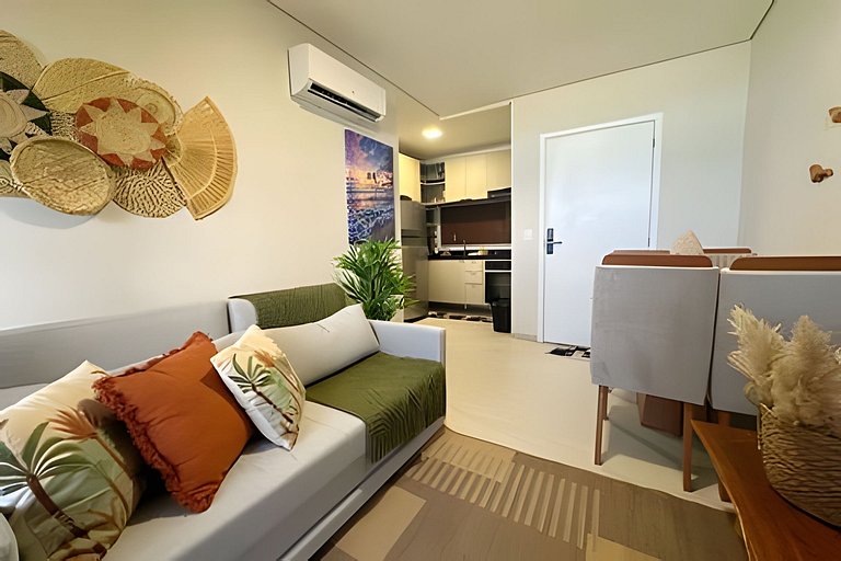 Apartamento beira-mar /resort pé na areia