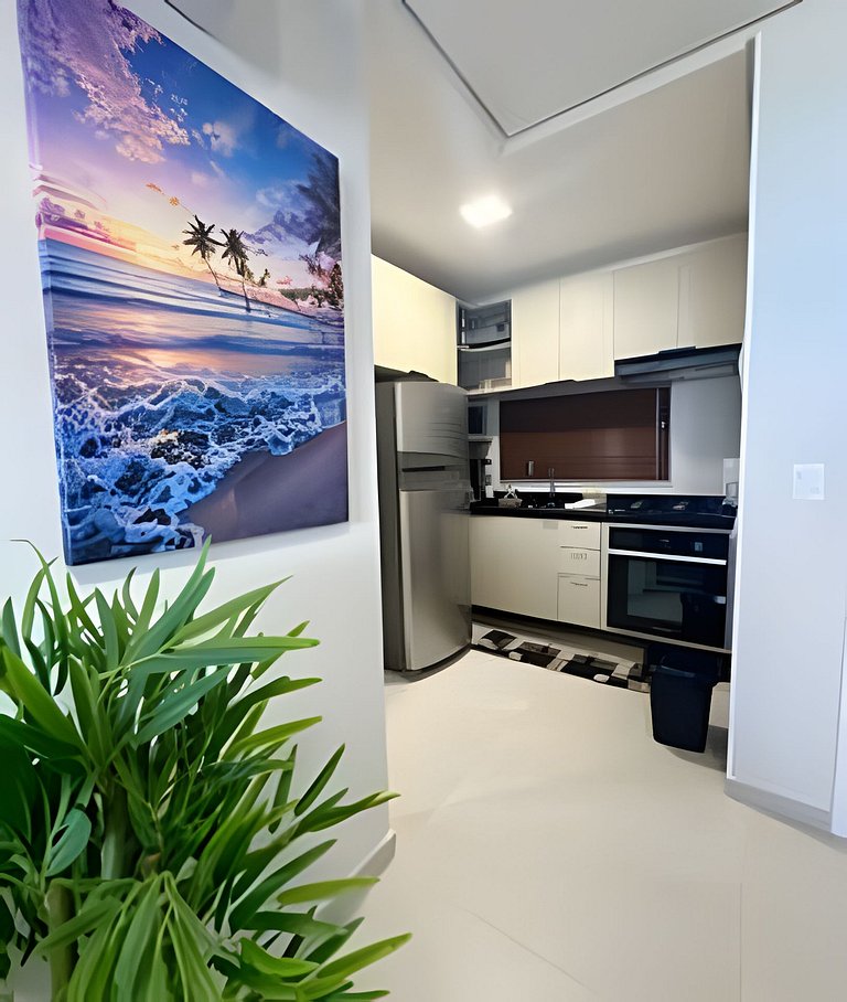 Apartamento beira-mar /resort pé na areia