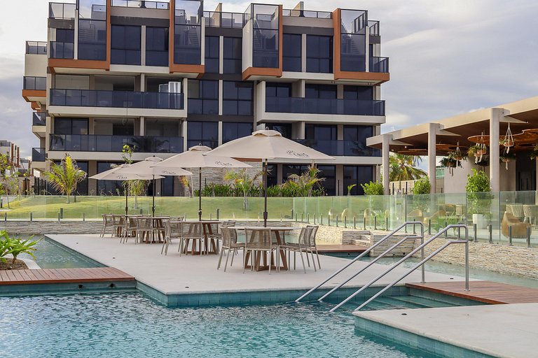 Ap 2 quartos resort beira-mar by Sole&Mare