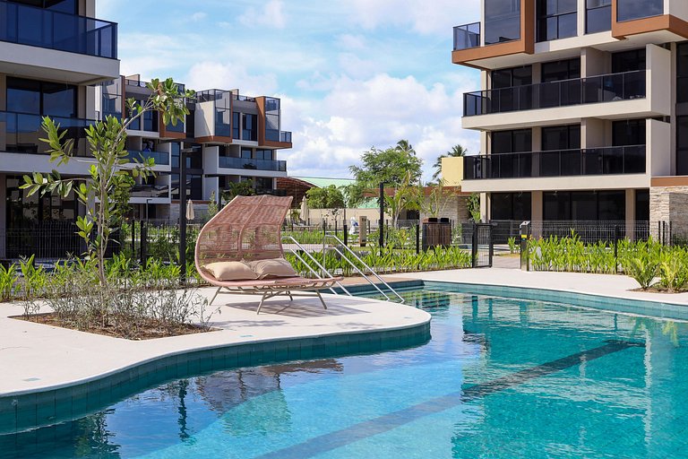 Ap 2 quartos resort beira-mar by Sole&Mare