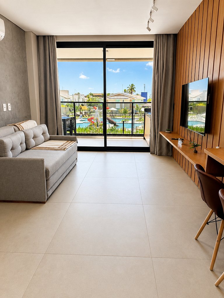 Ap 2 quartos resort beira-mar by Sole&Mare